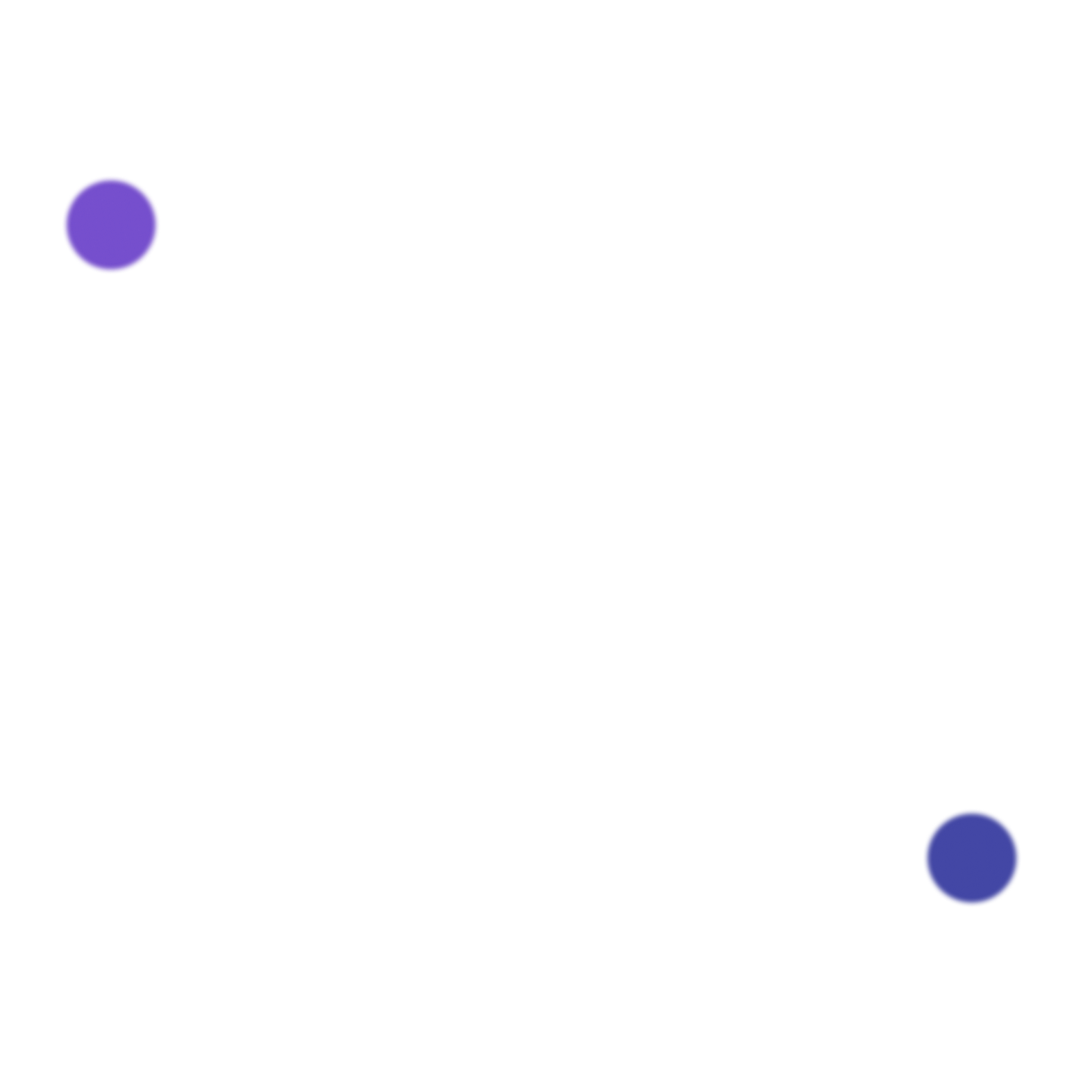 Decorative graphic of orbitting spheres